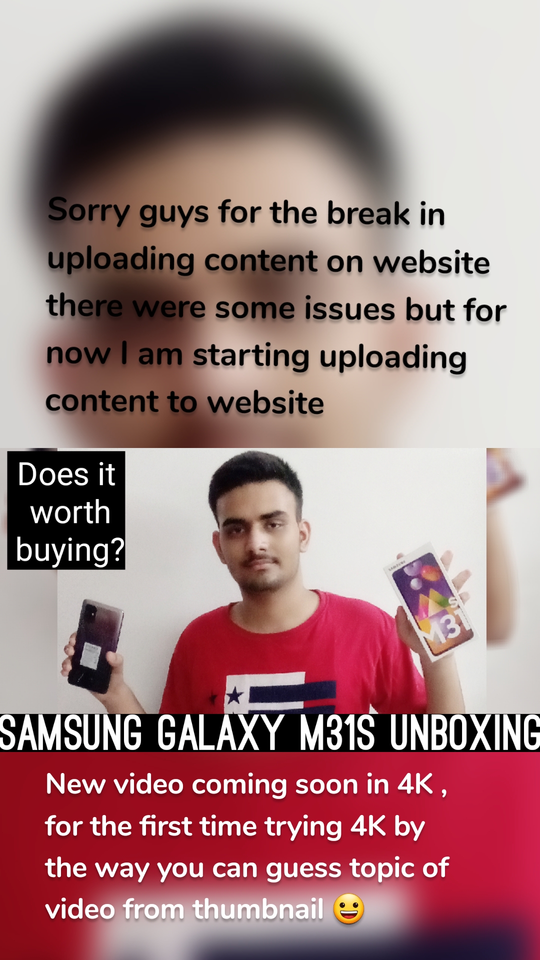 Sorry guys for the break in uploading content on website there were some issues but for now I am starting uploading content to website  New video coming soon in 4K , for the first time trying 4K by the way you can guess topic of video from thumbnail 😀